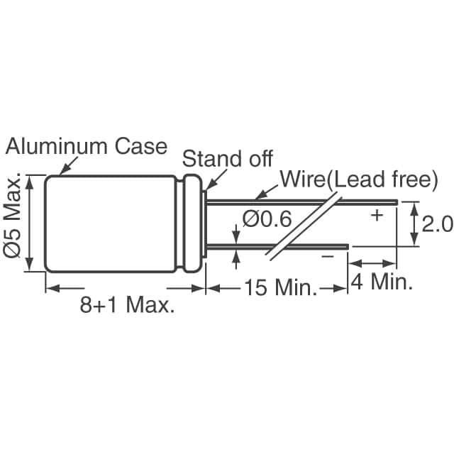 RF80J271MDN1PX Nichicon  Condensadores de aluminio y polímero